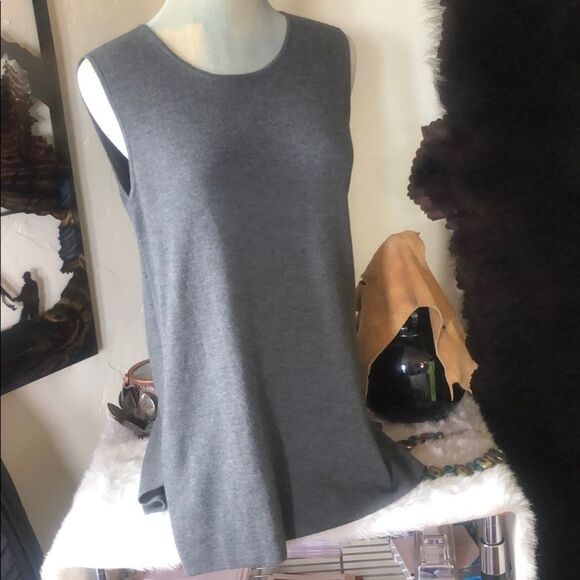 Eileen Fisher sleeveless sweater top S (2341) - Picture 1 of 6